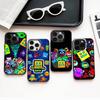 Cool G-Geometry D-Dash Game Phone Case For iPhone17,16,15,14,13,12,11 Plus,Pro Max Colored Silver Plated Inside Cover