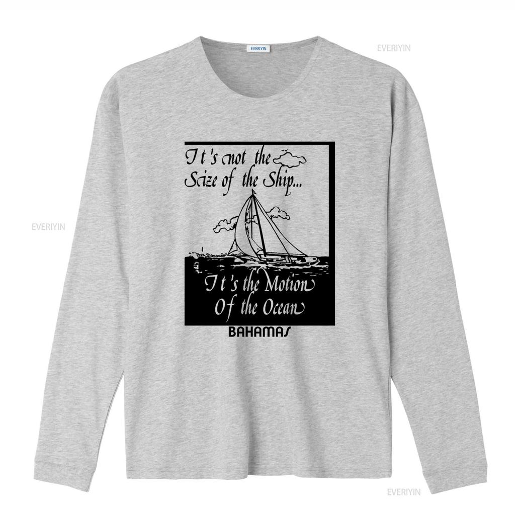 Vintage Its Not The Size Of Ship T Shirt Motion Ocean Large Print vintage Washed Comfortable fashion Soft Unisex Stylish