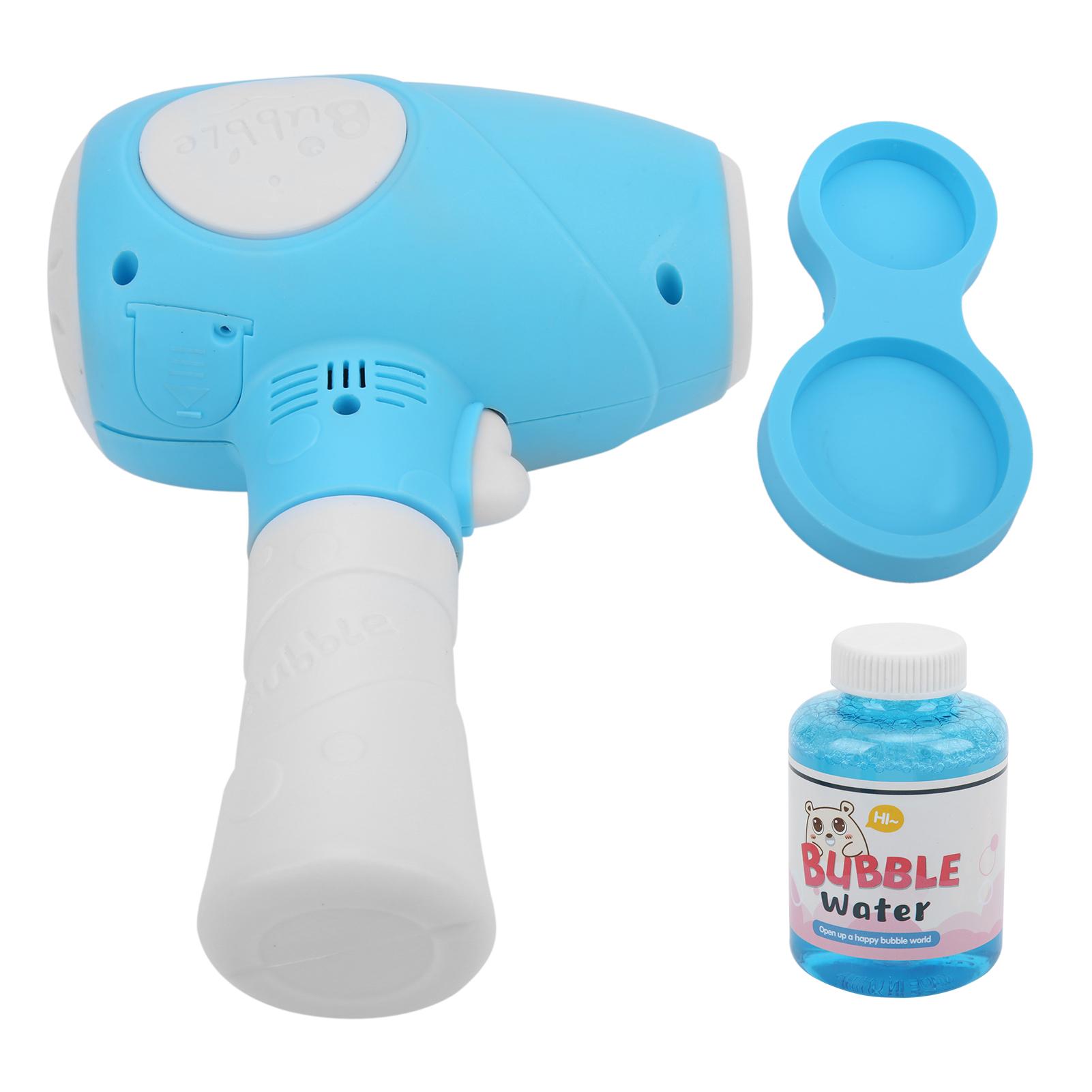 Hair Dryer Shape Bubble Maker Blower Children Kids Electronic Bubble Blowing Toy