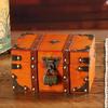 Cultural Leather Jewelry Case With Security Mechanism For Home Decoration And Storage Elegant Treasures Chest
