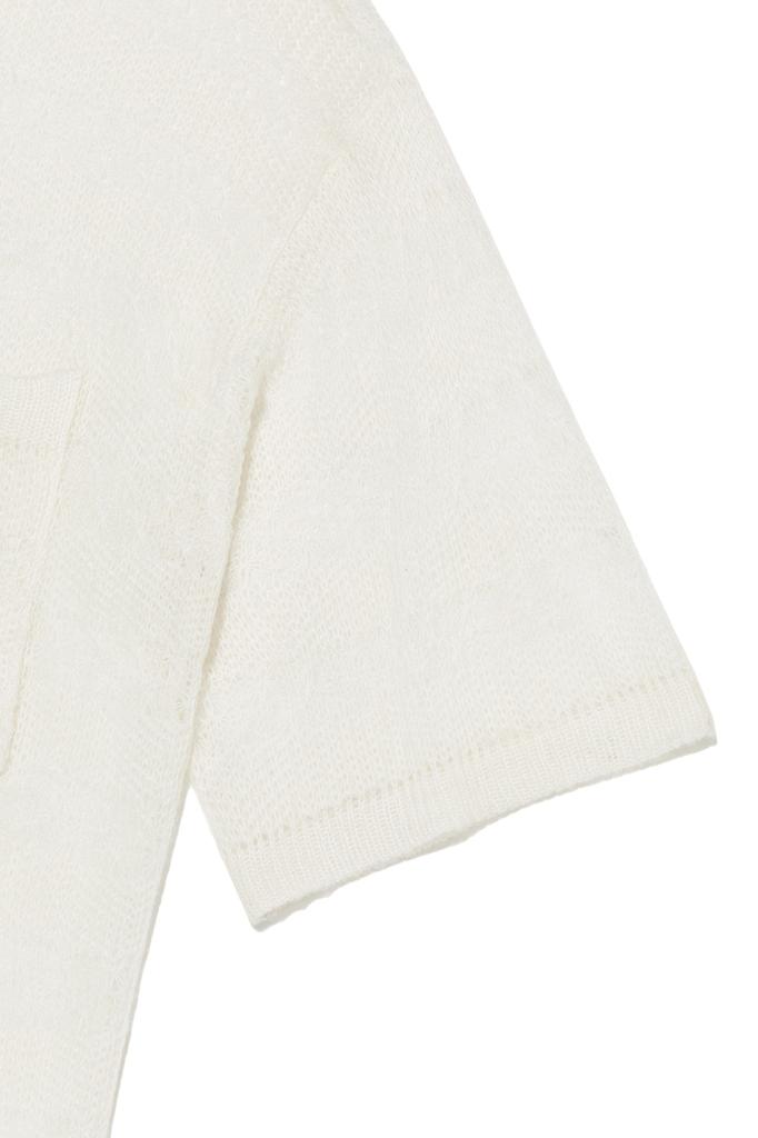 VIVASTUDIO Gardeners Knitted Half Shirt Jacket [Ivory]