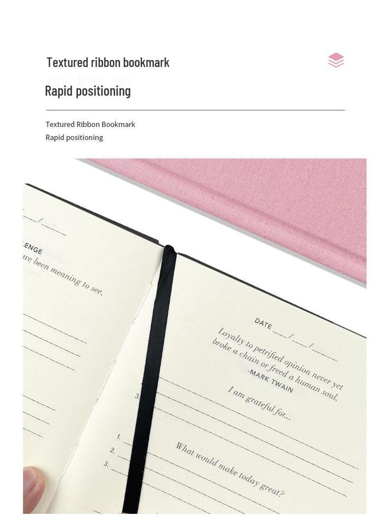 A5 Linen Cover Gratitude Journal Planner