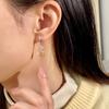 High-end Niche Light Luxury S925 Sterling Silver Natural Colored Treasure Earrings, Earrings Do Not Fade, Jewelry