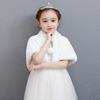 Girls Faux Fur Cape Cloak Winter Flower Girl Dress's Coat Princess Wedding Shawl and Cape for Girls