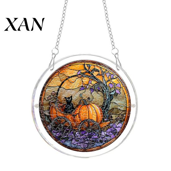 Office Halloween Ornament Acrylic Puzzle Suncatcher Window Hanging,7.87 Inch Sun Catcher Themed Gift Idea Decoration Ornament, Ideal for Gifting