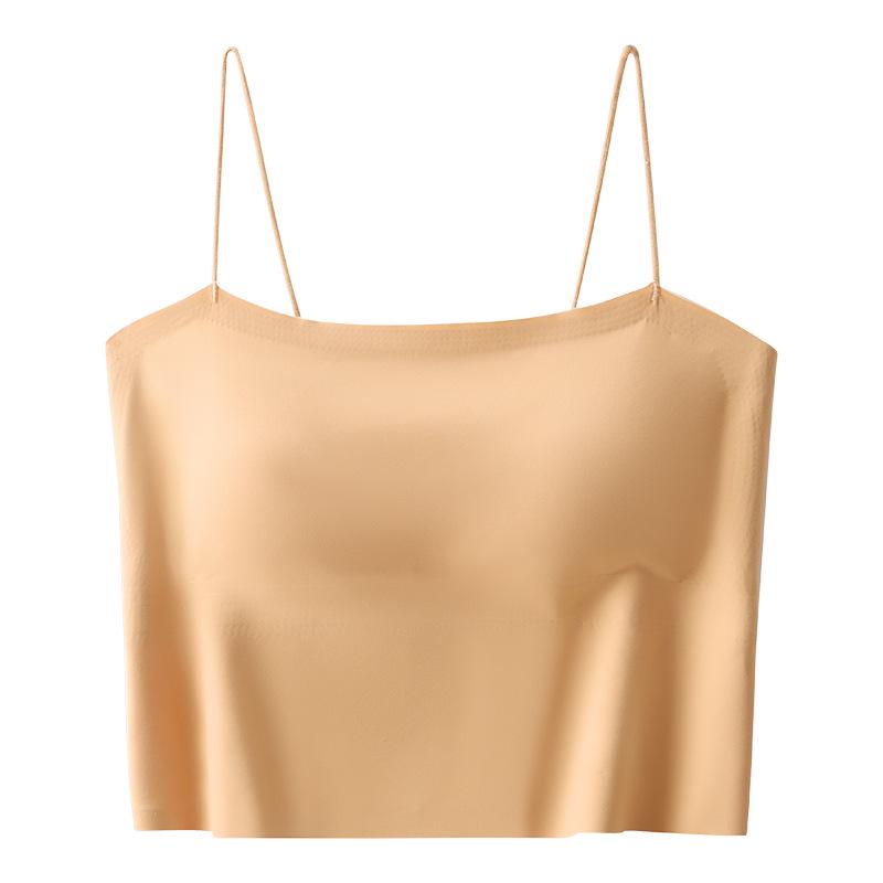 Nahtloses Damen-Camisole mit integriertem BH und stilvollem Rückendesign