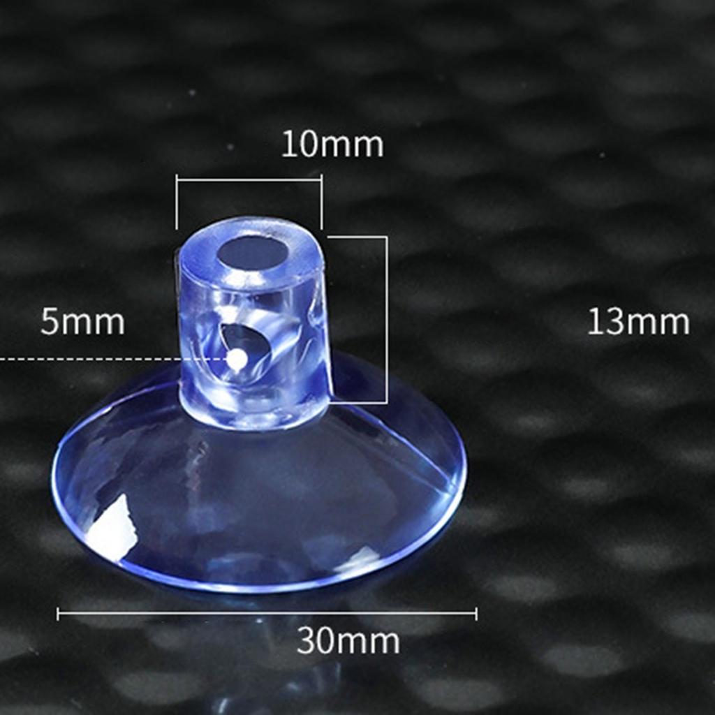 10 Stück 30mm Doppel-Hänge-Saughaken Tassen mit Seitenloch Fenstersaugnäpfe Neu