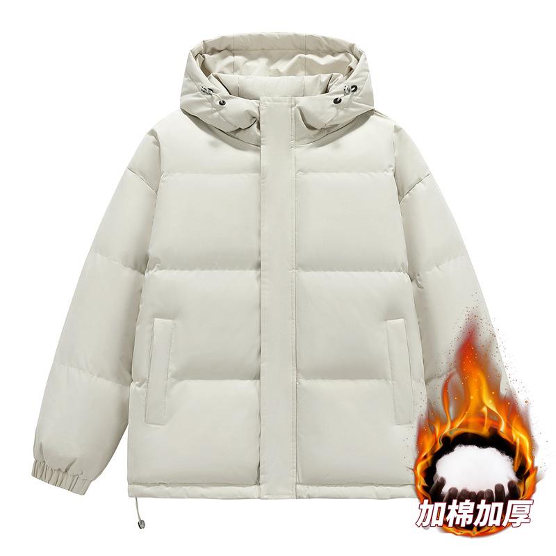 Cotton-padded Clothes, Winter Cotton-padded Clothes, Men's Thickened Coats, Women's Couples' Hooded Bread Clothes, Loose Coats, All-match.