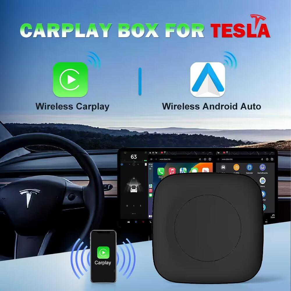 

T6 Carplay Ai Box для Tesla Wireless Carplay Wireless Android Auto Airplay для Model 3/X/y/s Carplay Dongle Ota Online Update