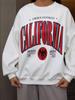 2024 Autumn/Winter Women's Trendy Loose Printed Round Neck Sweatshirt