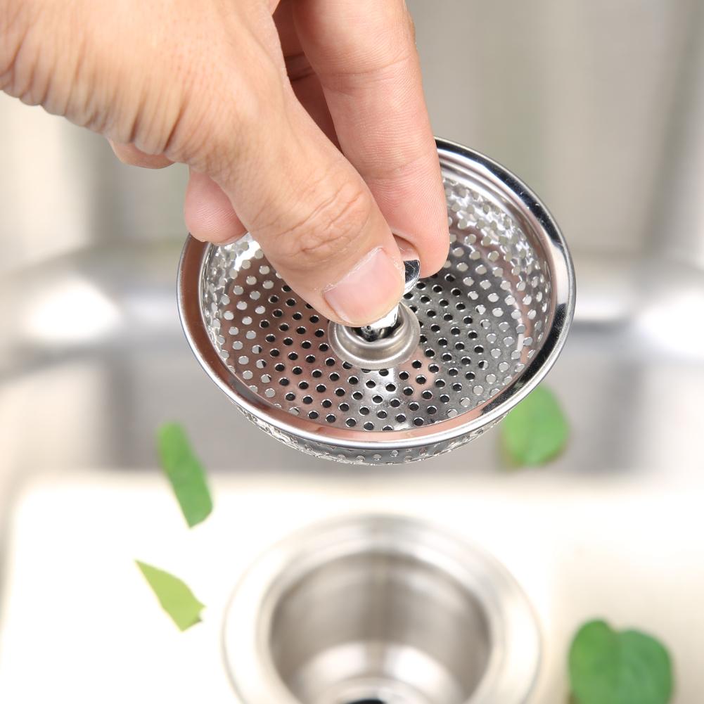 Stainless Steel Mesh Sink Plug Anti-Clogging Sink Stopper Plug Sink Food Catcher Basket for Intercept Hair Food
