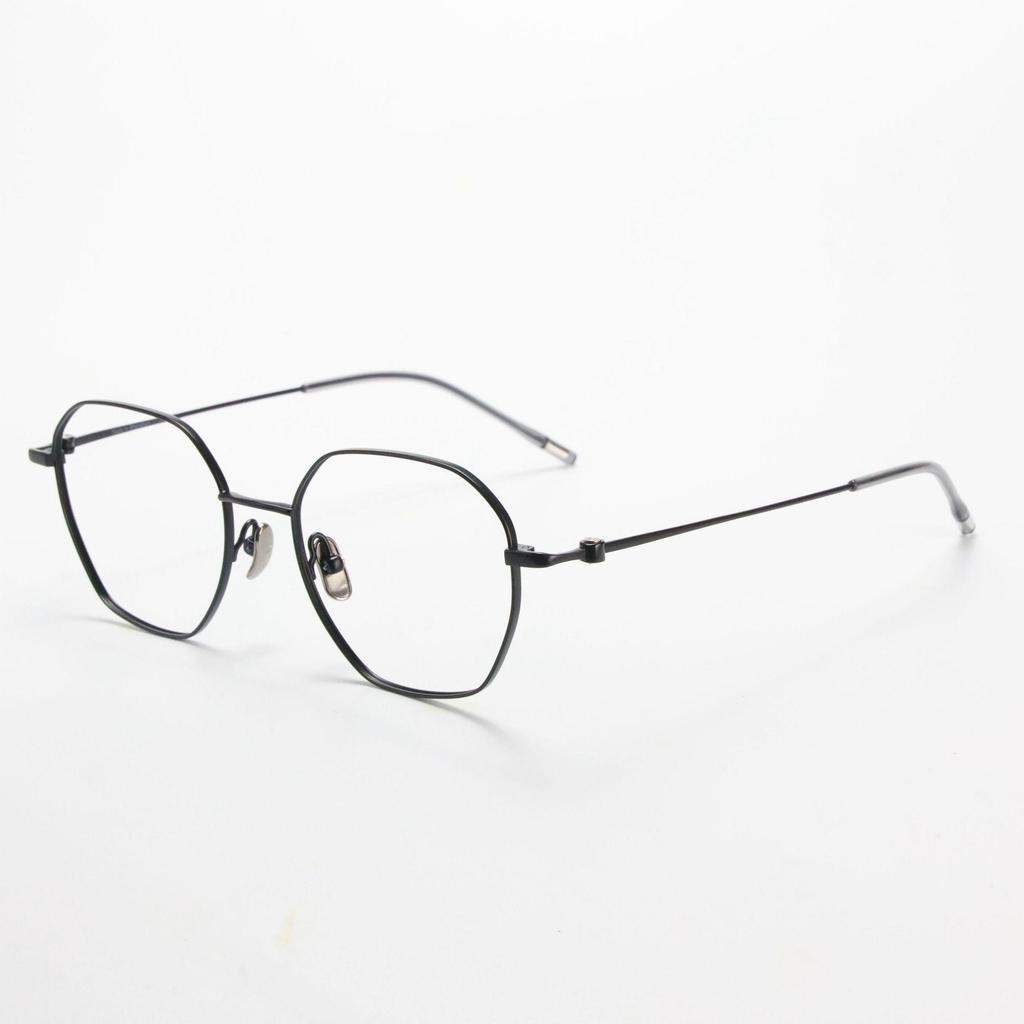 Retro Full Titanium Green Eyeglass Frame for Men & Women - M860, Prescription Ready