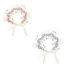 Elegant Satined Ribbon Waistband With Pearls Rhinestones Decors Waist Belt For Women Wedding Event Special Occasion