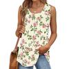Womens Casual O Neck Loose Color Sleeveless Top T-shirt Summer Tank Tops For Women Tank Camisole Sleeveless Basic Tops