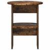 Side Cabinet Smoked Oak Ø40 x 50 cm Engineered Wood
