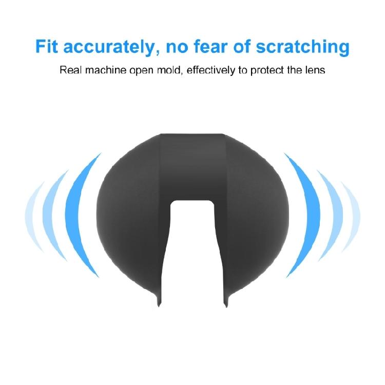 Camera Lens Cover Soft Silicone Guard Dustproof for 360 X5 Camera Smooth Texture Quick Installation