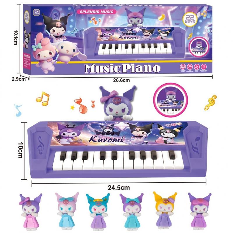 Demon Hunter Girl Squad Electronic Keyboard Microphone Toy with LED Lights & Music Playback, Singing Toy Gift for Boys Girls Kids Birthday