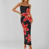 New Spring Style Stylish and Elegant Printed Temperament Sleeveless Suspender Dress Outfit