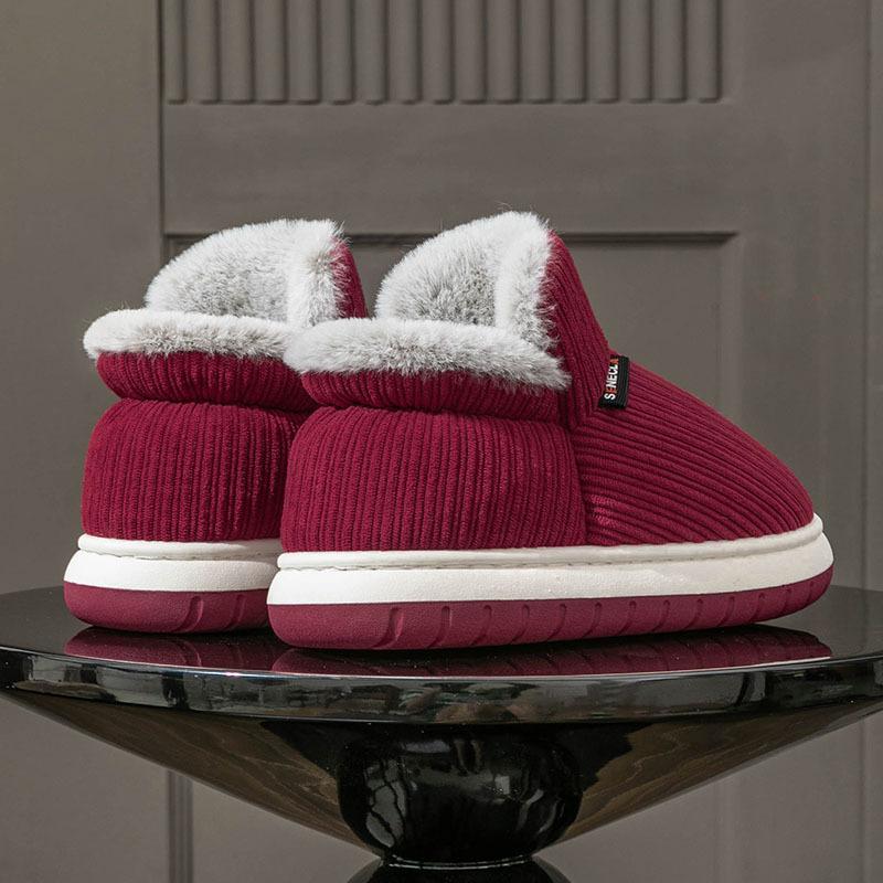 Livraison gratuite hiver nouvelles chaussures en coton pour les personnes âgées, semelle souple antidérapante, résistantes à l'usure, chaudes et chaudes, chaussons en coton peluche super épais