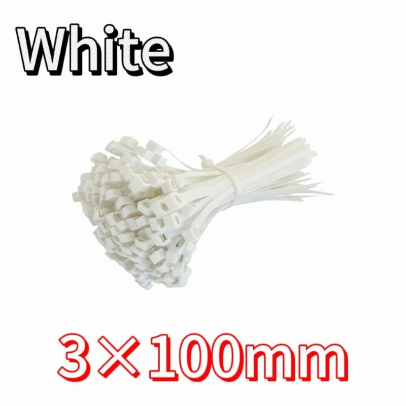100-2000Pcs Plastic Nylon Cable Ties Self-locking Cord Ties Straps Adjustable Cables Fastening Loop Home Office Wire Zip Ties