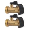 Brass Garden Hose Shutoff Valve Curved Design Water Control for Garden Irrigation Car Washing