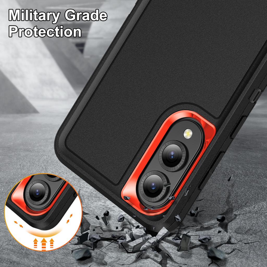 Applicable To Samsung S25Edge Defender Three-proof Mobile Phone Case Samsungs26U Bracket Anti-drop Cover