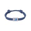 Adjustable Couple Bracelet 3mm Haze Blue Woven Stainless Steel Square Fashion Bracelet