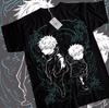 Gojo T-shirt Satoru Megumi Jujutsu Kaisen Yuji Sukuna Anime Black Shirt All Size