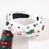 Crystal Top Knot Headwear Beaded Head Hoop Luxury Christmas Wide Headbands  Women
