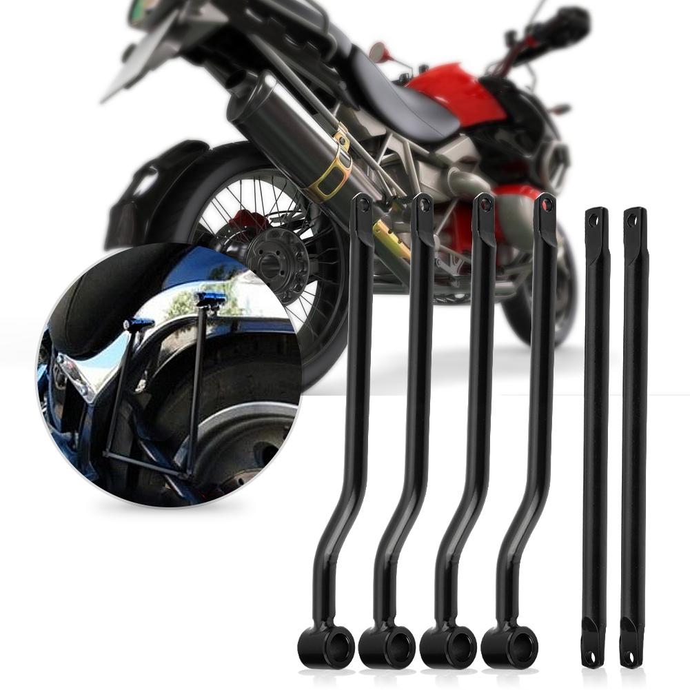 Kit Barra di Supporto per Borse Laterali, Staffe per Barra di Supporto per Borse Laterali da Motocicletta per Nero