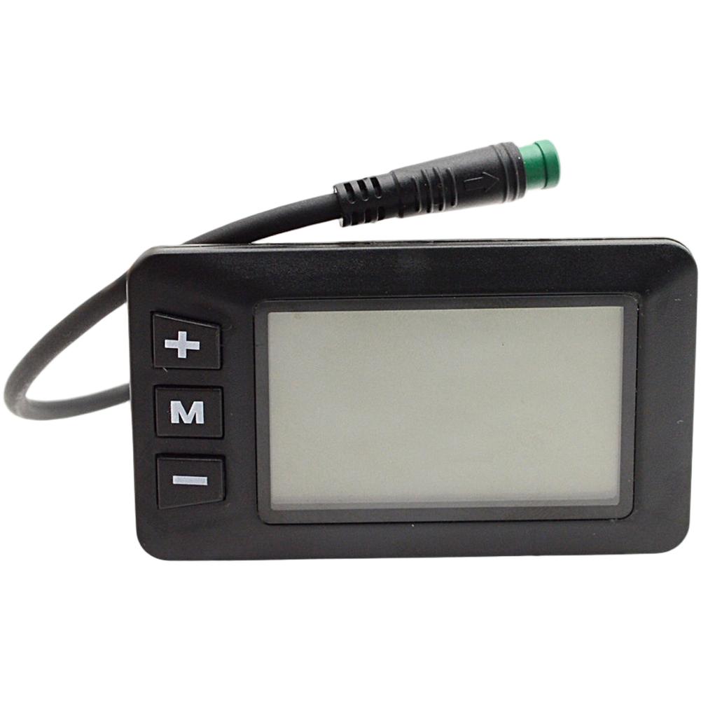 For Electric Bike Scooter Speedometer for G51 with 5 Core Waterproof Connector and LCD Display for 24V 36V 48V Vehicles