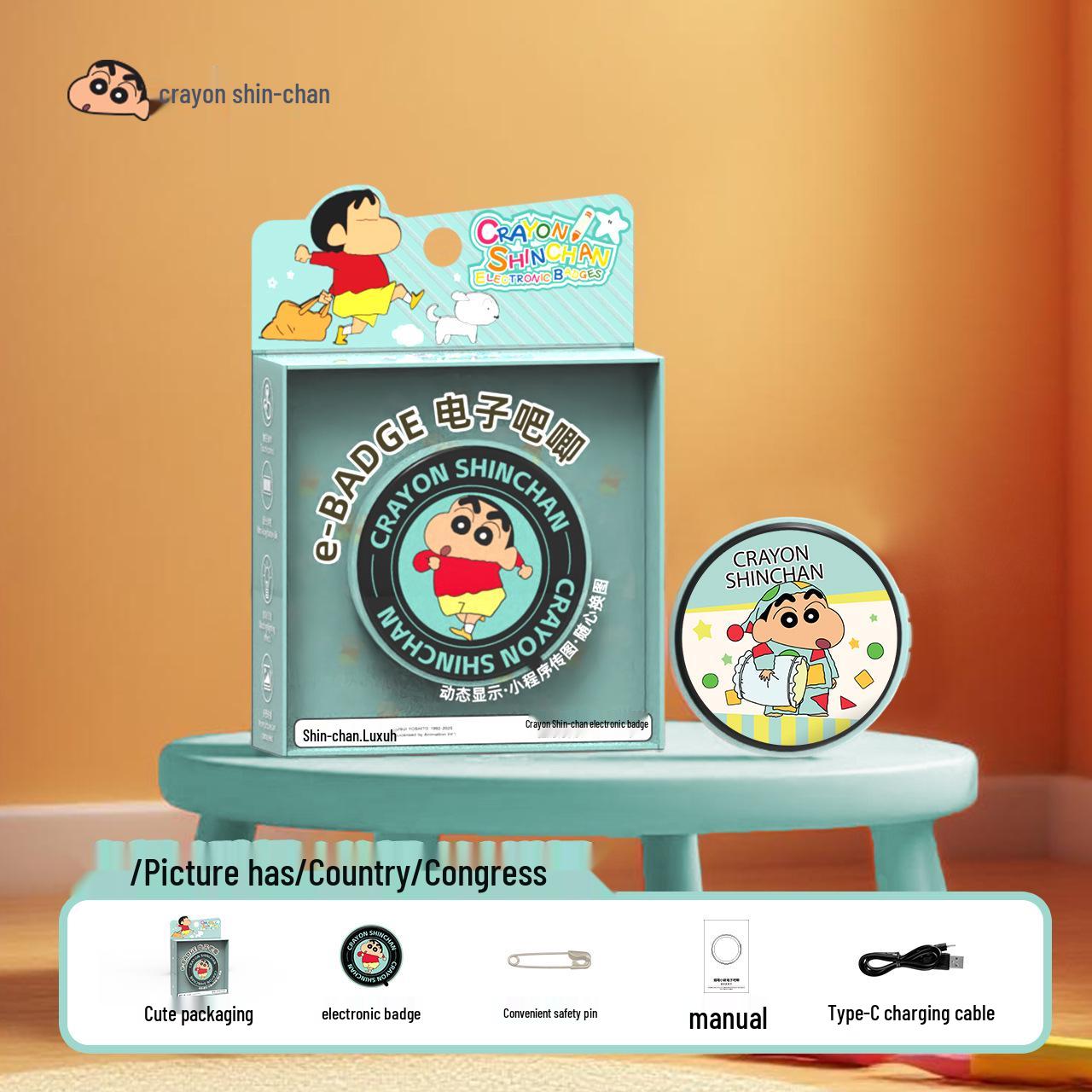 

Official Crayon Shin-chan Bluetooth Smart Photo Badge 56.5*14mm