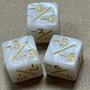 24pcs Acrylic Dice Markers for Board and Card Games, Kids Educational Toys, White Counting Cubes with +/- Symbols