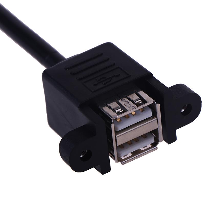 1Pc 9 Pin Motherboard Header To 2 Ports Usb 2.0 Female Extension Cable Adapter