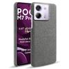 For Xiaomi Poco M7 Pro 5G Phone Case Cloth Texture Anti-Scratch Protective PC Back Cover