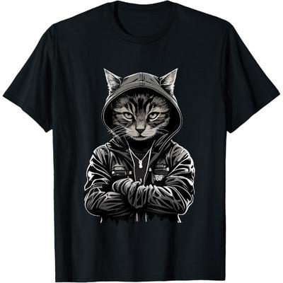 Hug Thug Gangster Life Cat Thug Cat Hug Cat Gangster Cat T-Shirt