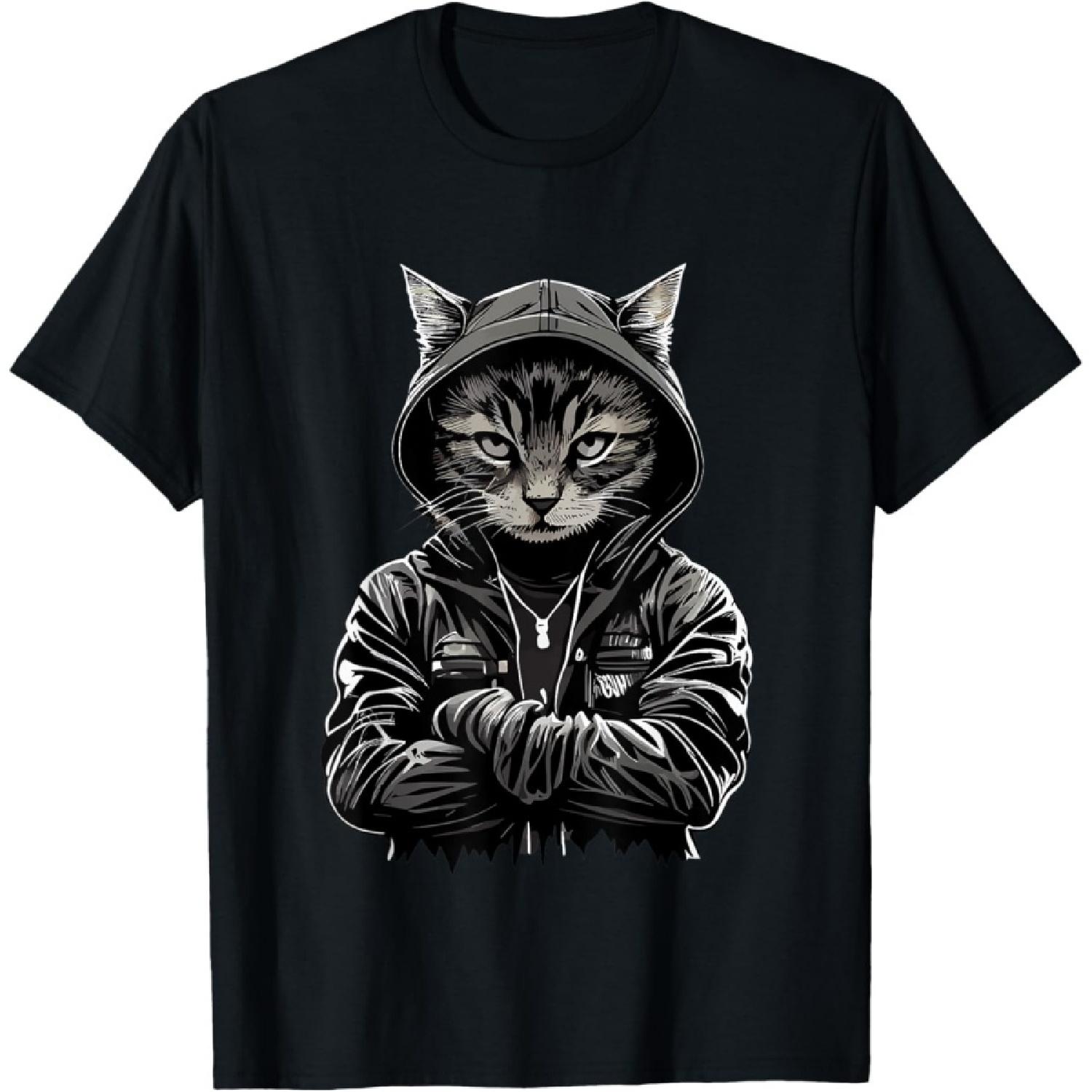 Hug Thug Gangster Life Cat Thug Cat Hug Cat Gangster Cat T-Shirt S