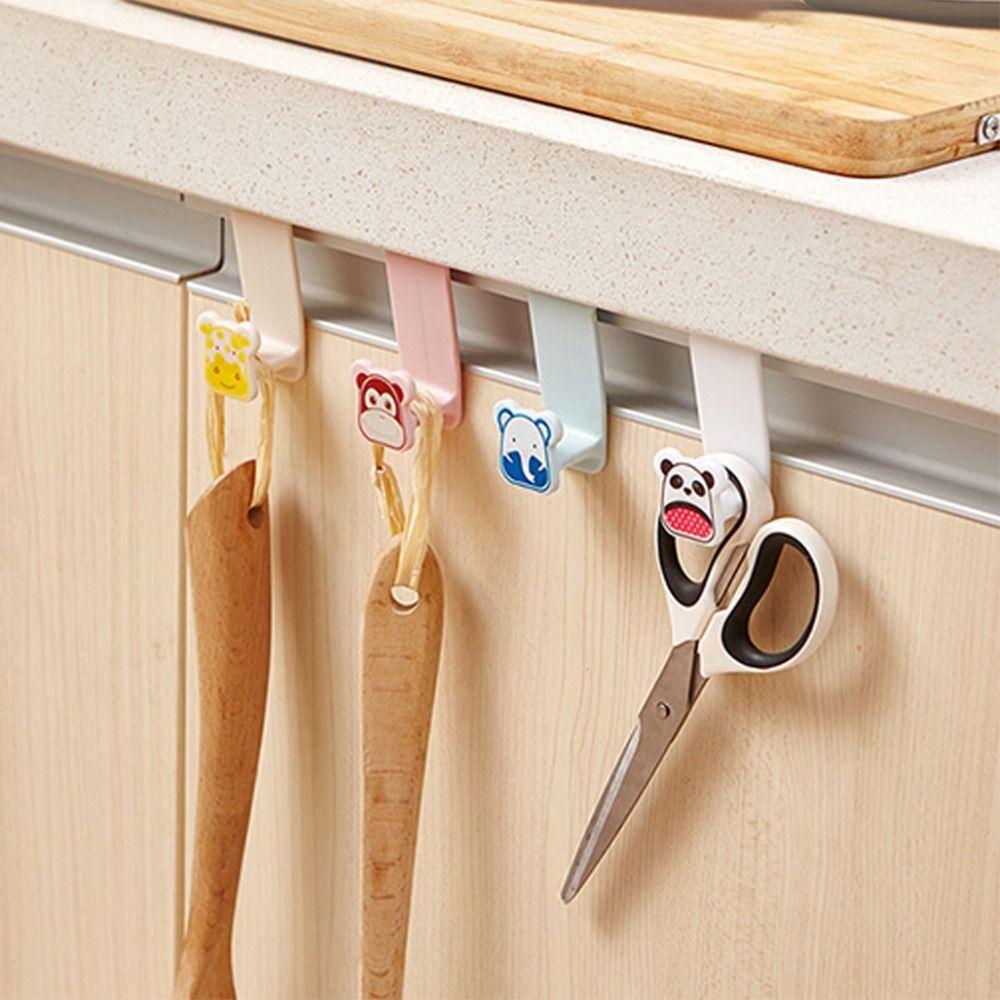 

2 шт. крючок для мусорного мешка без гвоздей, стойка для хранения пластиковых пакетов, удобный зажим для карт на дверце шкафа для дома
