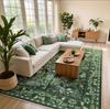 Jungle Animal Green Rugs Tiger Area Carpet for Living Room Non Slip Machine Washable Floor Mat Home Decor Bedroom  Rug