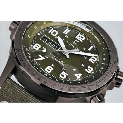 Hamilton Khaki Aviation X-Wind Day Date Automatic Men's Watch (H77775960) with Official Warranty [Official Import]