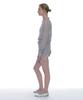 PARTIMENTO WOMEN Sheer Asymmetrical Knit Crew Neck_Light Gray