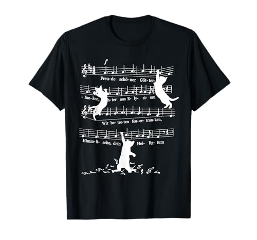 Cats Kittens Beethoven Symphony No. 9 Classical Sheet Music T-Shirt