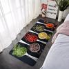 Food Condiment Kitchen Balcony Decor Doormat For Mom Coffee Bean Flannel Floor Mat Indoor Foot Rug Bedside Mats Corridor Carpet