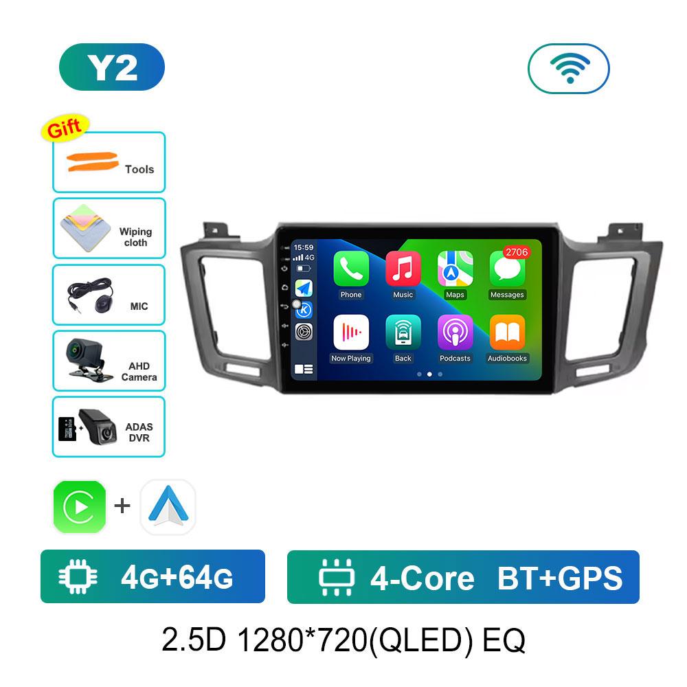 GPS Navigation Android System for Toyota RAV4 RAV 4 Xa40 2012 - 2019 Car Video Multimedia Player Split Screen 4G BT DSP Stereo