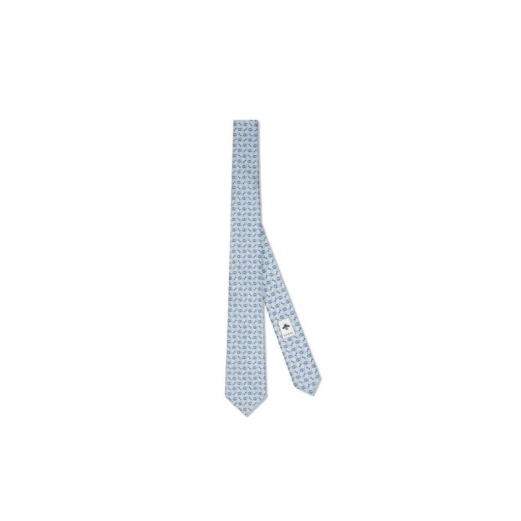 GUCCI Mulberry Silk Ties Men's Light Blue (Unisex) Ties 7692264EAA14968