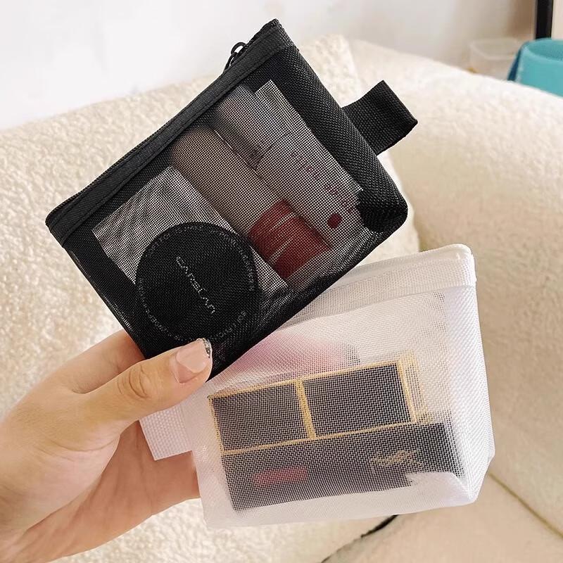 Transparent Nylon Mesh Storage Pouches