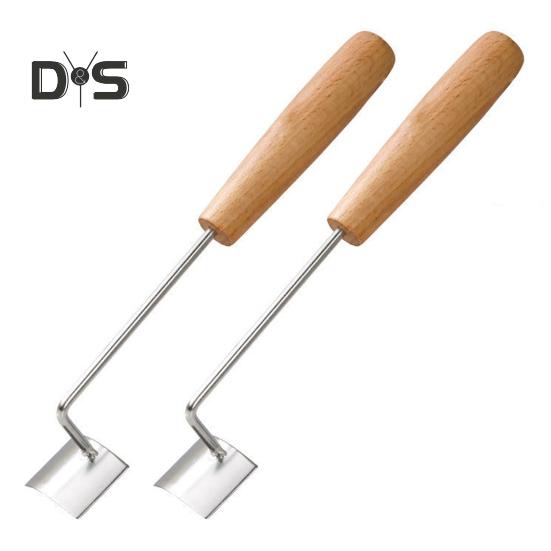 1/2Pcs Corn Peeler Stainless Steel Long Handle Wood Corn Cob Peeler for Fast Peeling Safe Efficient Corn Cob Stripping Tool
