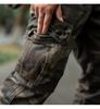 Men's Heavyweight Cotton Camo Jogger Pants - Loose, Multi-Pocket, for Autumn.