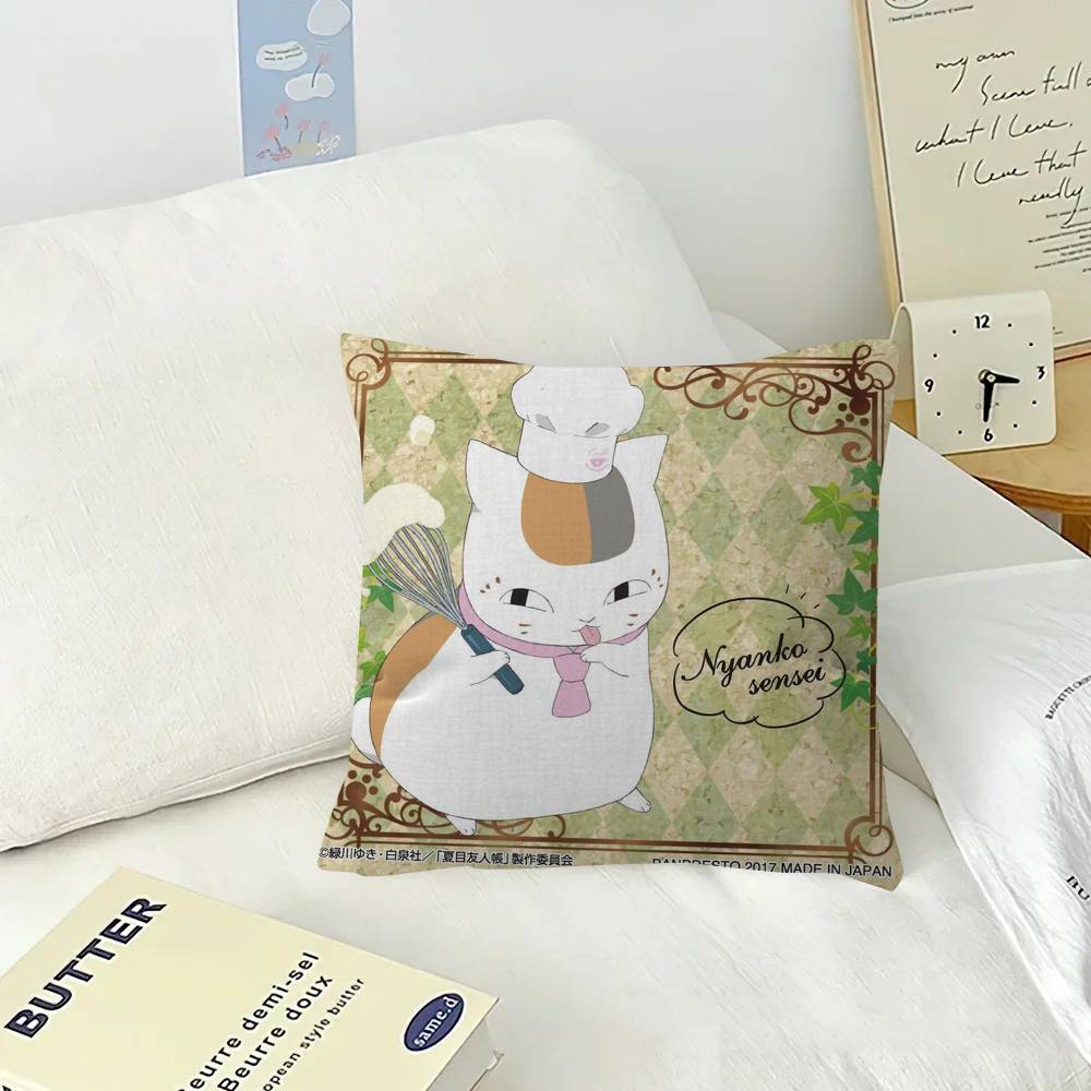 Anime N-Natsumes B-Book Of F-Friends  Pillow Gift Home Office Decoration Bedroom Sofa Car Cushion Cover Case 45x45