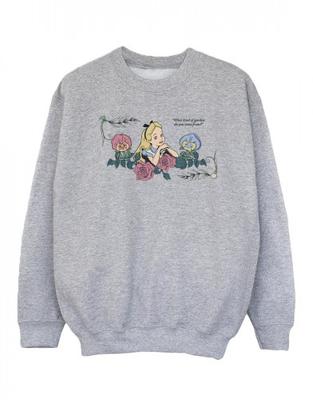 Girls Alice In Wonderland What Kind Of Garden Sweatshirt